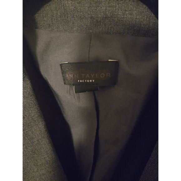 Ann Taylor Factory Charcoal Grey Two-Button Blazer - Picture 2 of 2